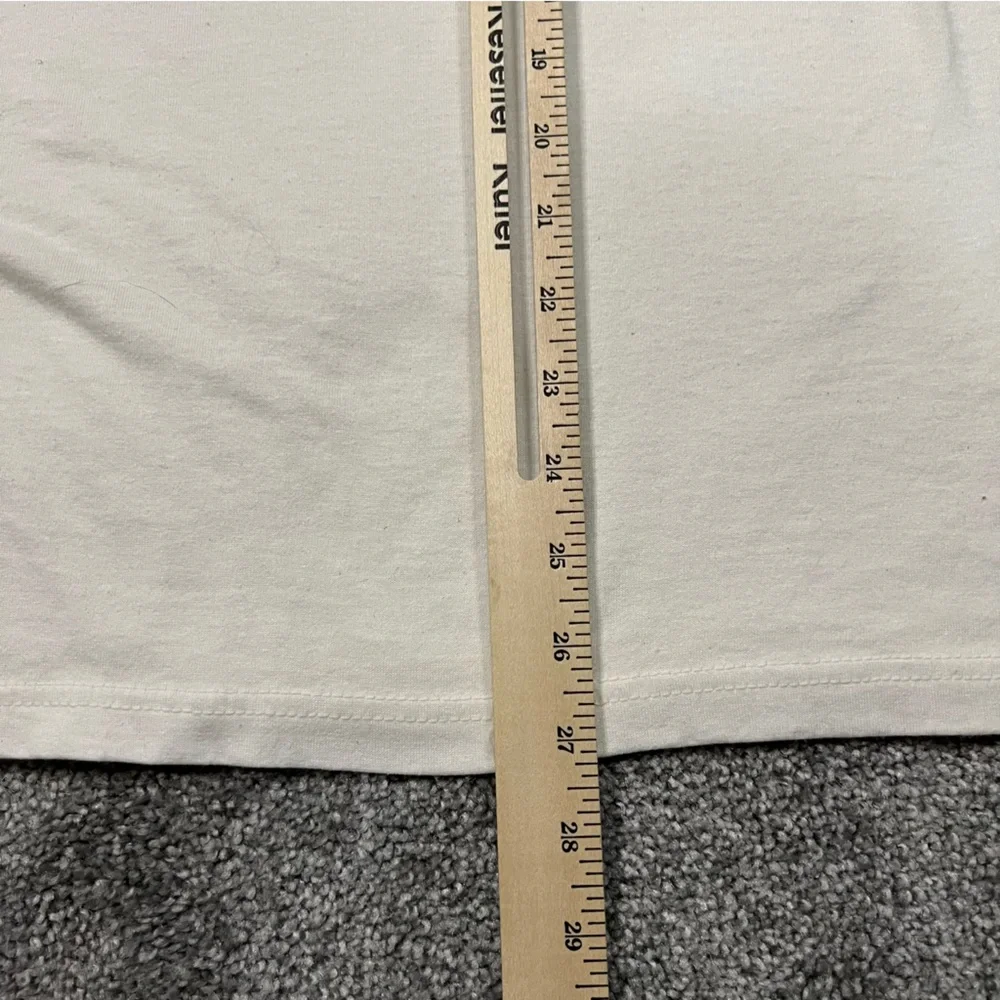 Vintage teacher shirt womens large white long sleeve fruit of the‎ loom school - Picture 8 of 9